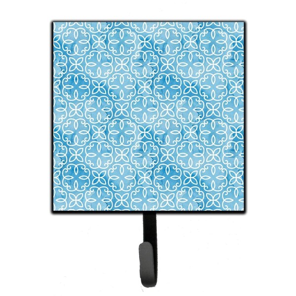 Carolines Treasures Watercolor Geometric Cirlce on Blue Leash or Key Holder, 4.25 x 1 x 7 in. BB7555SH4 - main